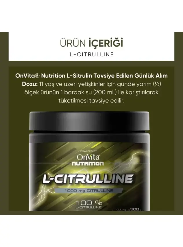 OnVita Nutrition L-Citrulline 300gr - 2