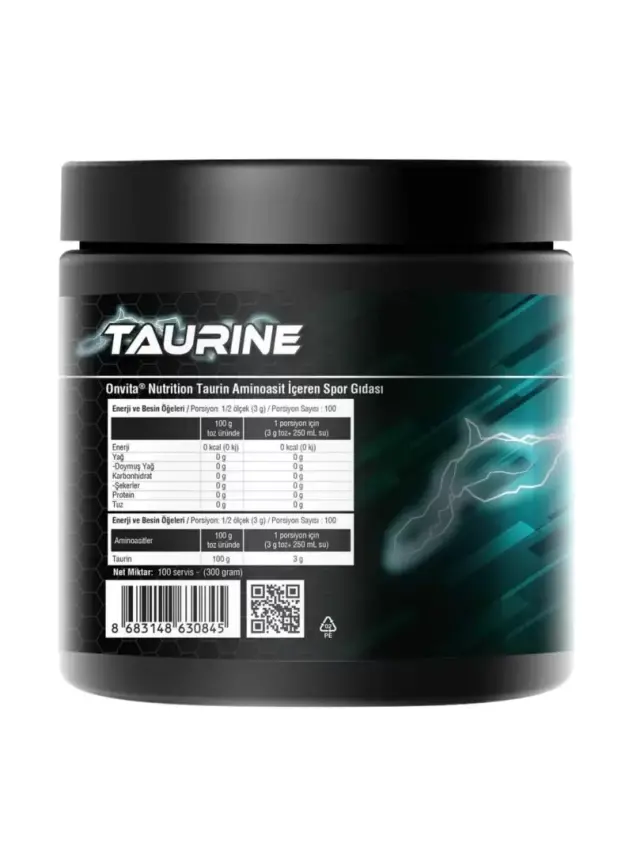 OnVita Nutrition Taurine Aminoasit 300gr - 2