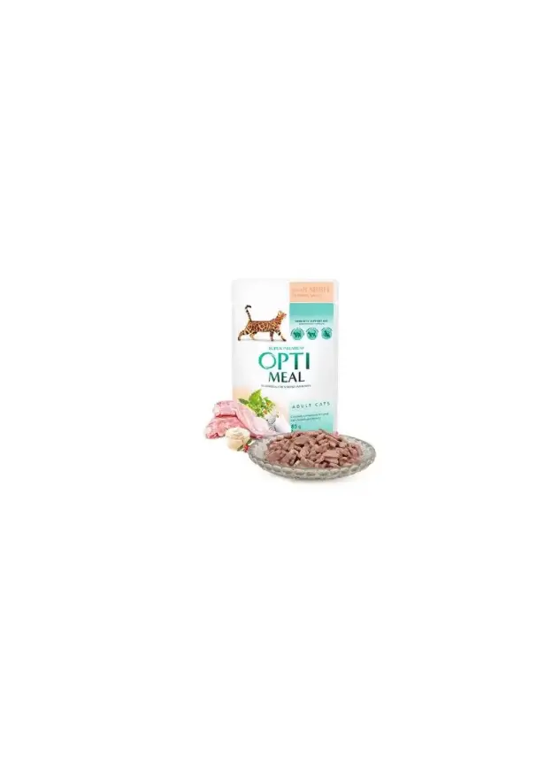 Optimeal Tavşanlı Beyaz Soslu Yaş Ked.Mam.85G - 1