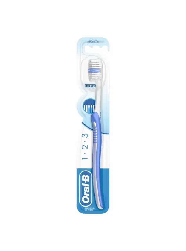 Oral-B 1.2.3 Indicator Soft - Yumuşak - Diş Fırçası - 1