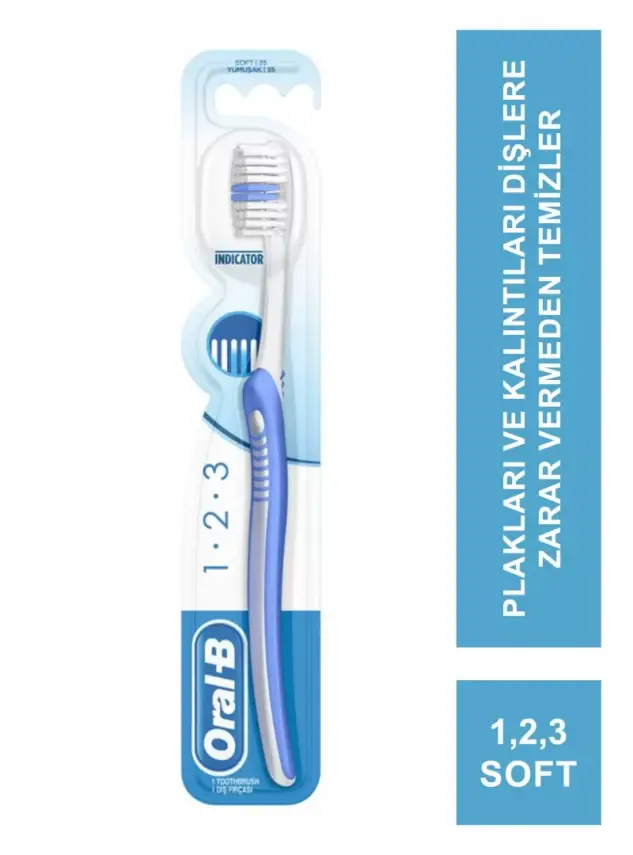 Oral-B 1.2.3 Indicator Soft - Yumuşak - Diş Fırçası - 2
