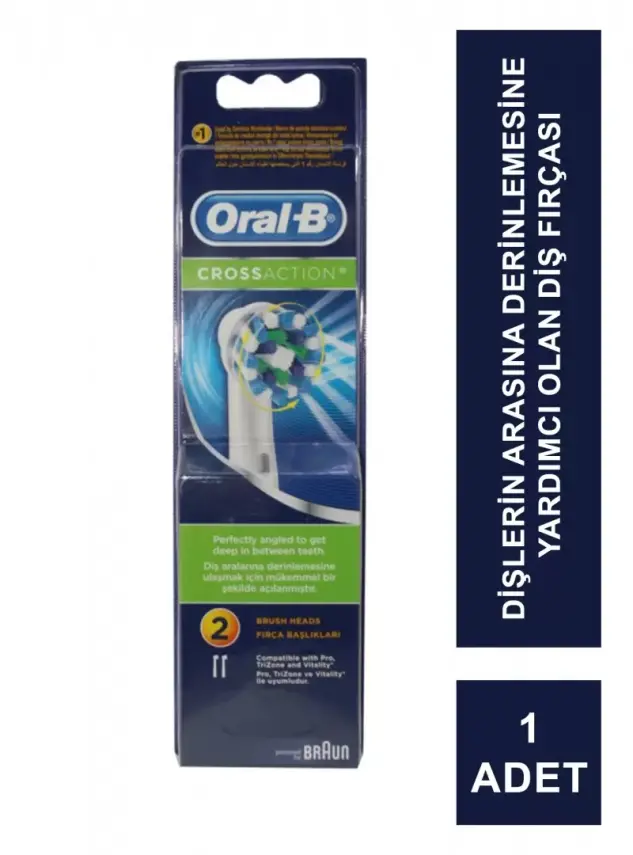 Oral-B Cross Action Diş Fırçası Yedek Başlığı 2 Adet - 2