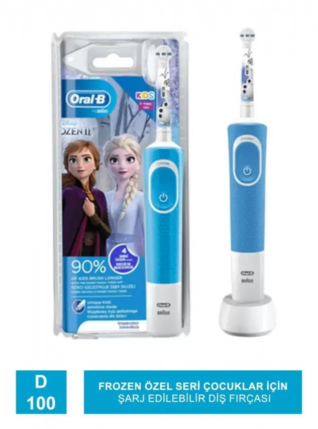 Oral-B D100 Frozen Özel Seri Çocuklar İçin Şarj Edilebilir Diş Fırçası - 2