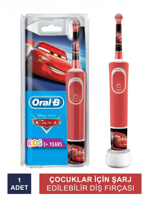 Oral-B D100 Vitality Cars Özel Seri Çocuklar İçin Şarj Edilebilir Diş Fırçası - 4