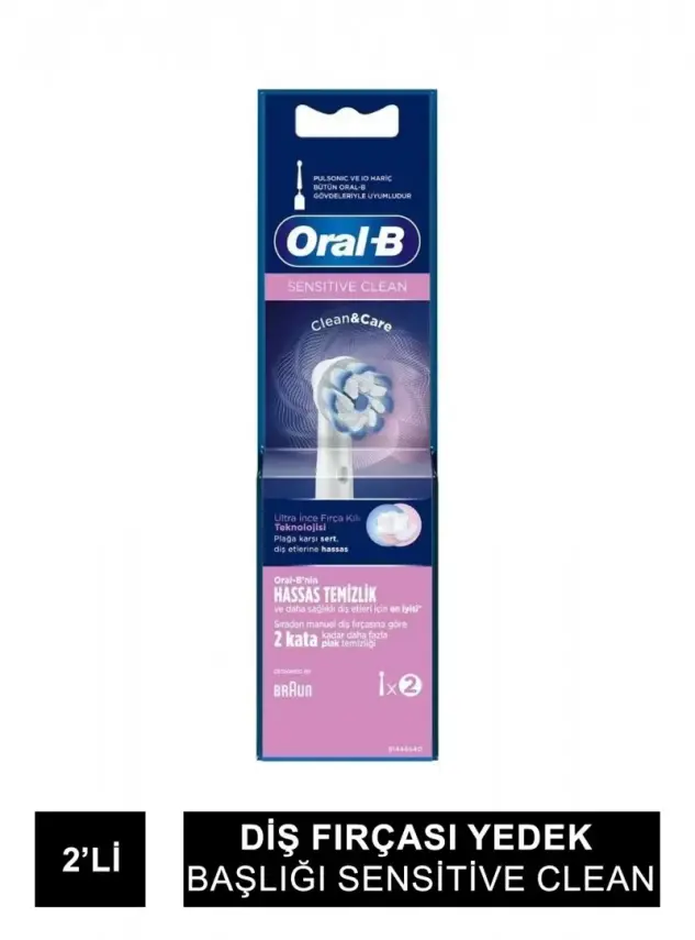 Oral-B Diş Fırçası Yedek Başlığı Sensitive Clean 2'li - 1