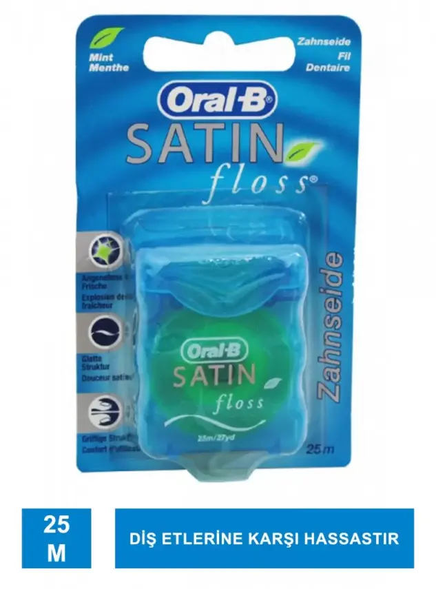 Oral-B Diş İpi Satin Floss Naneli 25 m - 2