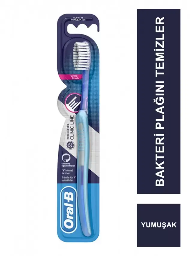 Oral-B Pro-Expert Clinic Line Ortho Brush Yumuşak Diş Fırçası - 2