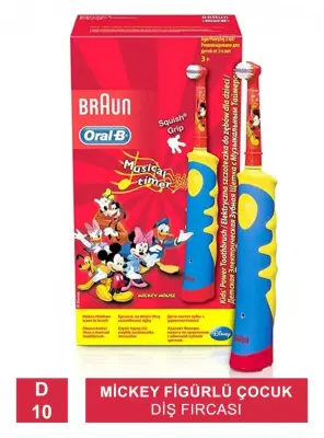 Oral-B Şarj Edilebilir Diş Fırçası Çocuklar İçin Mickey D10 - 2