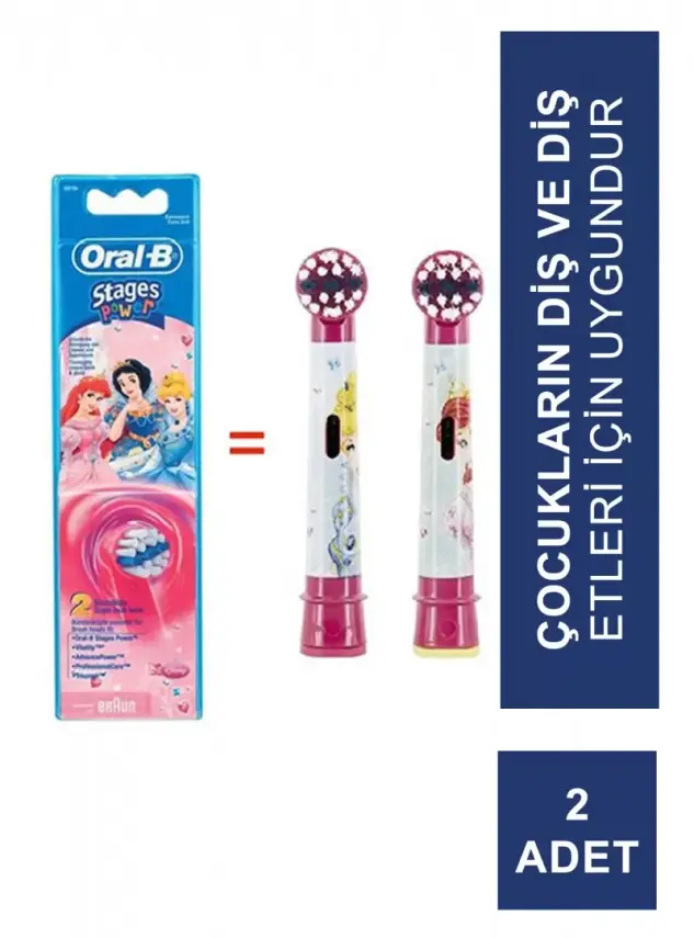 Oral-B Stages Diş Fırçası Yedek Başlığı Çocuklar İçin 2 Adet - 6