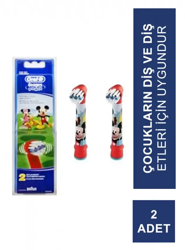Oral-B Stages Diş Fırçası Yedek Başlığı Çocuklar İçin 2 Adet - 8