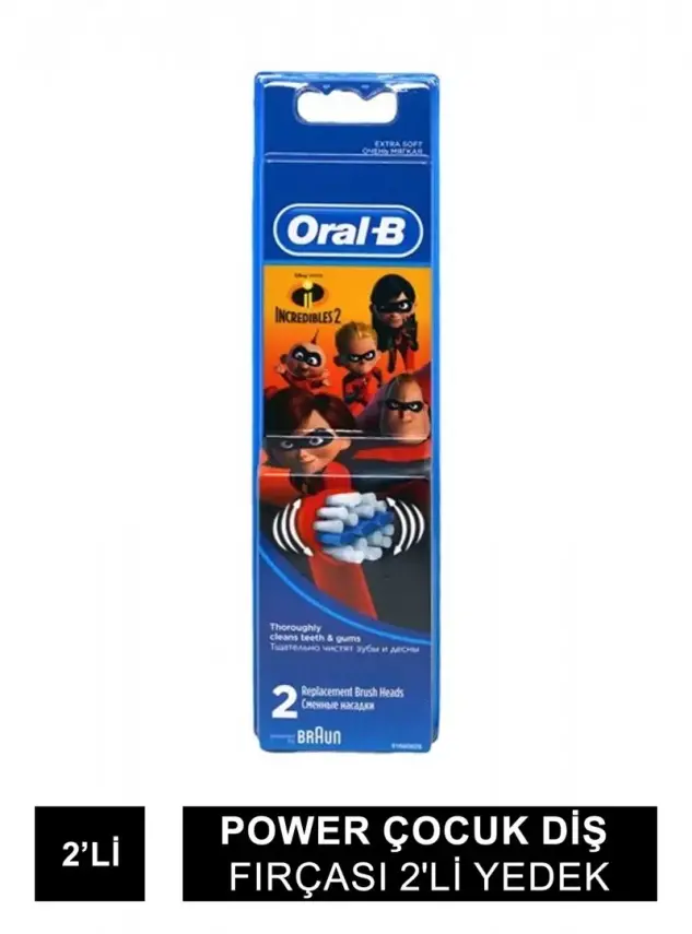 Oral-B Stages Power Çocuk Diş Fırçası 2'li Yedek Başlık - 1