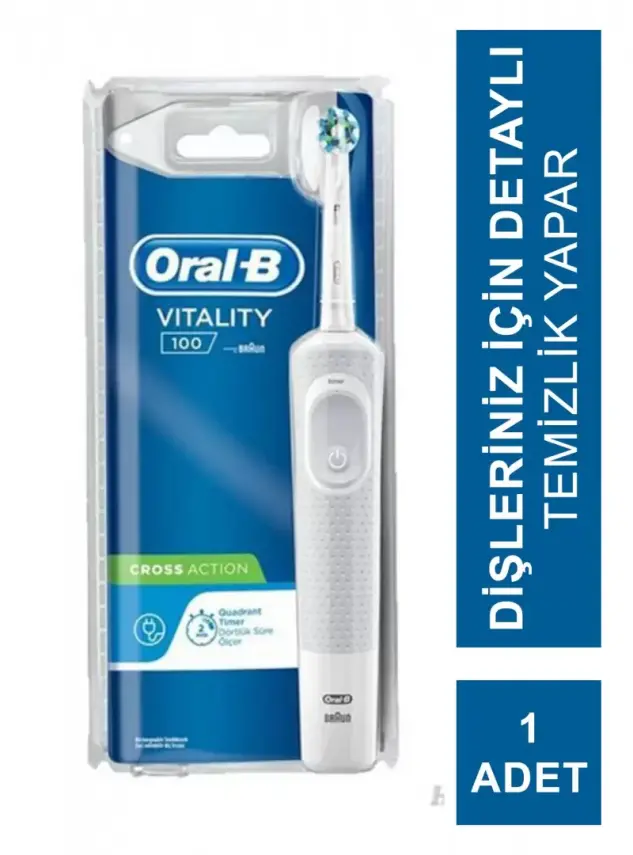 Oral-B Vıtalıty 100 Cross Action White Elektrikli Diş Fırçası Beyaz - 4
