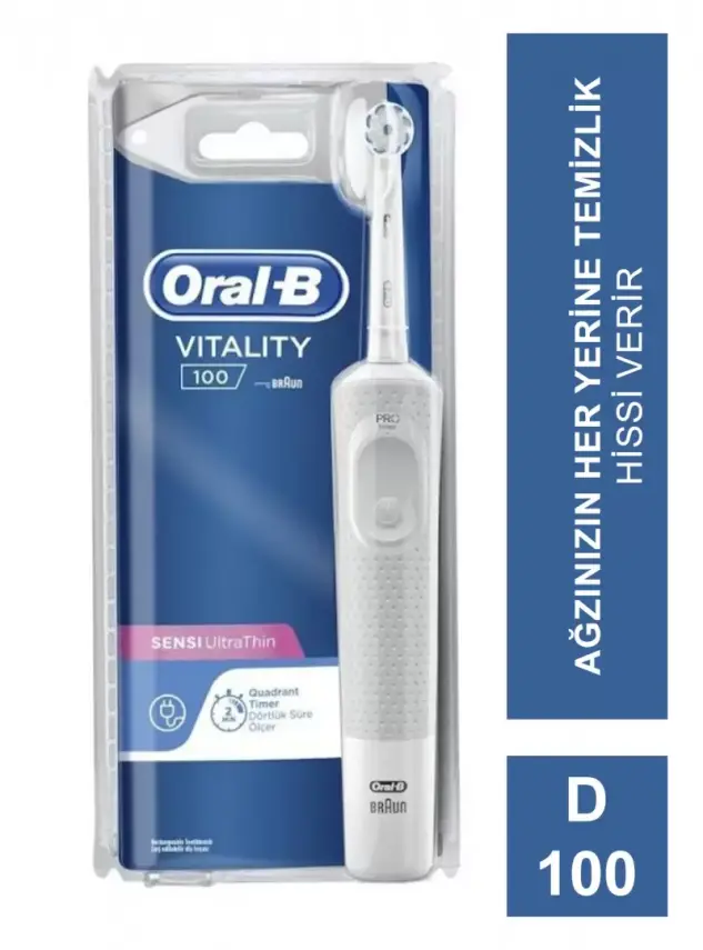 Oral-B Vitality D100 Sensi Ultra Thin Şarj Edilebilir Diş Fırçası - 2