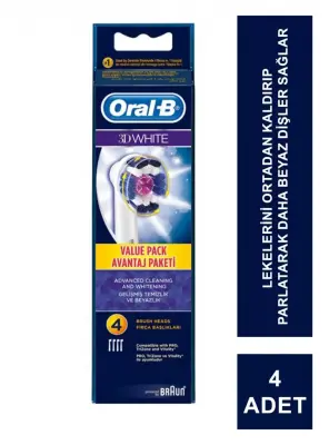 Oral-B Yedek Başlık 3D White 4 Adet Diş Fırçası - 2