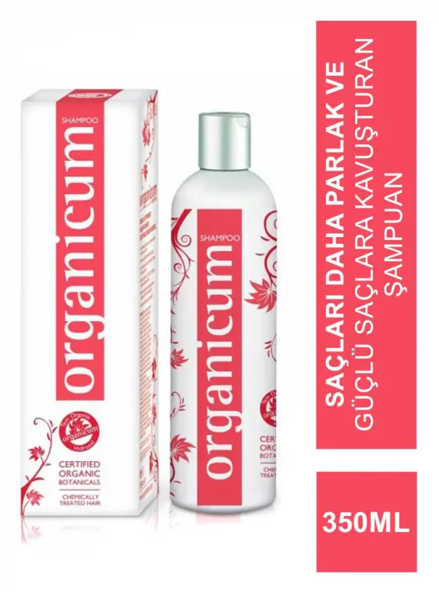 Organicum Boyalı Yıpranmış Saçlar İçin Organik Hidrosollü Güçlendirici Şampuan 350ml - 1
