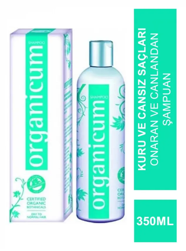 Organicum Kuru ve Normal Saçlar İçin Organik Hidrosollü Şampuan 350ml - 1