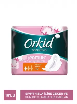 Orkid Sensitive Hijyenik Ped 10'lu Normal Tekli Paket - 2