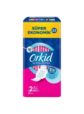 Orkid Ultra Extra Uzun - Boy 2 - Hijyenik Ped 22 Adet - 1