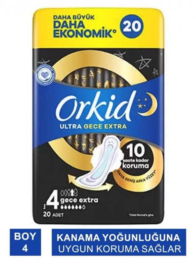 Orkid Ultra Gece Extra - Boy : 4 - 20 Adet - 2