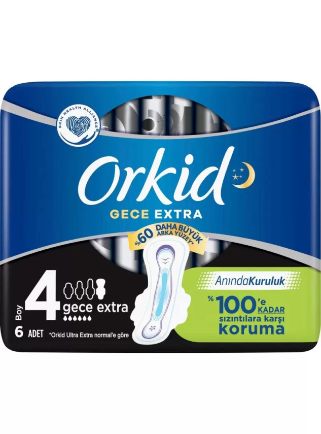 Orkid Ultra Gece Extra Boy : 4 - 6 Adet - Orkid