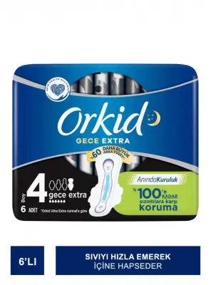 Orkid Ultra Gece Extra Boy : 4 - 6 Adet - 2