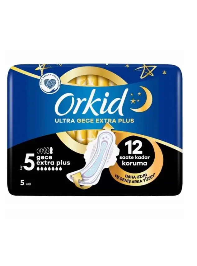 Orkid Ultra Gece Extra Plus - Boy : 5 - 5 Adet - 1