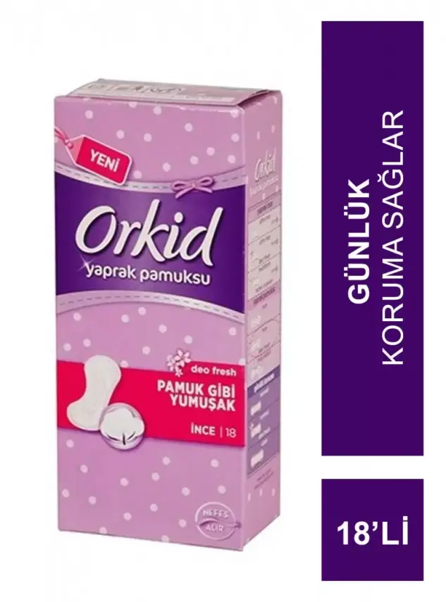 Orkid Yaprak Pamuksu Deo Fresh Günlük Ped 18'Lİ - 2