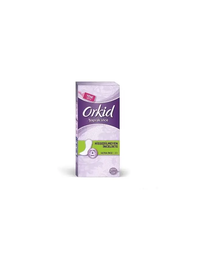 Orkid Yaprak Tekli Paket Normal 20 Günlük Ped - 1