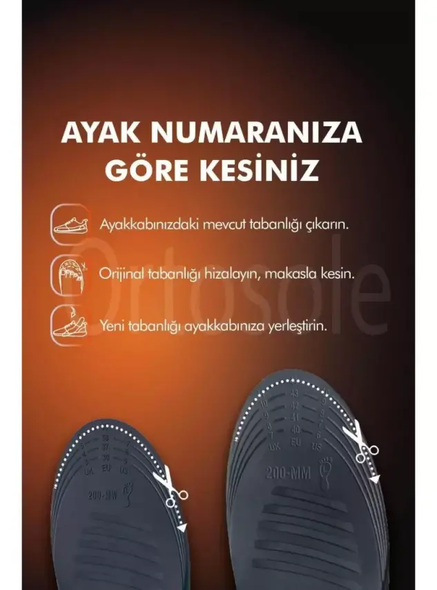 Ortosole Topuk Dikeni Tabanlık 40-45 - 5