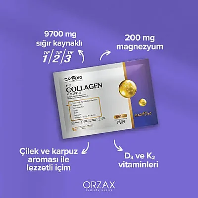 Orzax Day2Day Collagen Mag Plus 45 Saşe 12,85 gr - 2