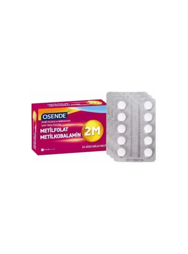 Osende 2M Metilfolat Metilkobalamin 30 Tablet - 1