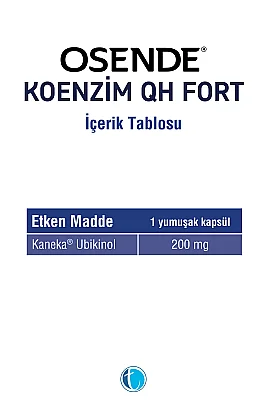 Osende Koenzim 200mg QH Fort 30 Yumuşak Kapsül - 2