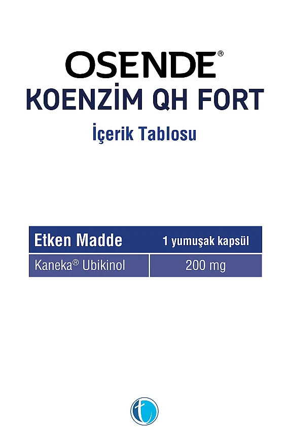 Osende Koenzim 200mg QH Fort 30 Yumuşak Kapsül - 2