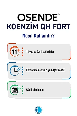 Osende Koenzim 200mg QH Fort 30 Yumuşak Kapsül - 3