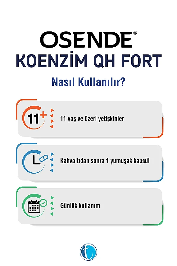 Osende Koenzim 200mg QH Fort 30 Yumuşak Kapsül - 3