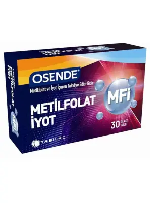 Osende MFi Metilfolat ve İyot 30 Dil Altı Tablet - Tabilaç