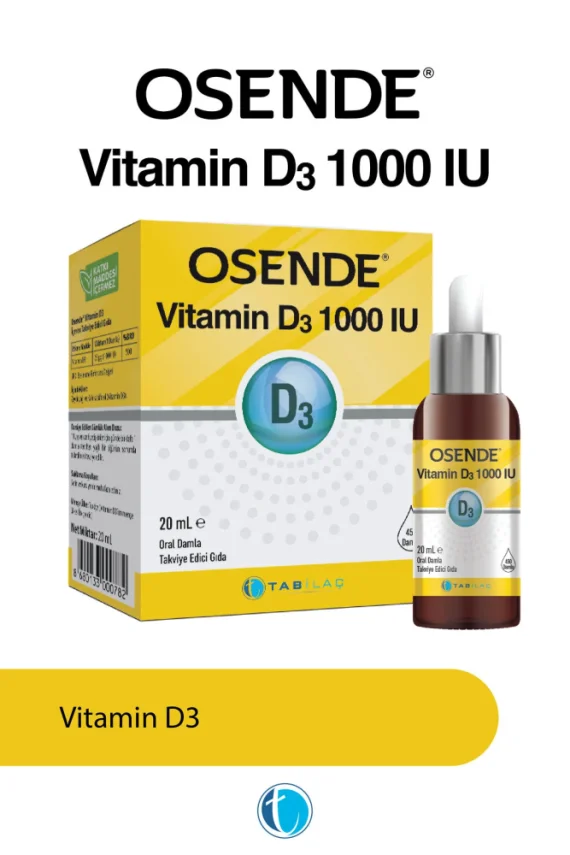 Osende Vitamin D3 Damla 1000 IU 20 ml - 1