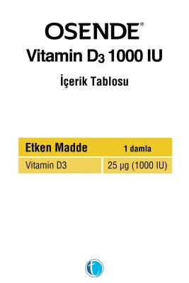 Osende Vitamin D3 Damla 1000 IU 20 ml - 3
