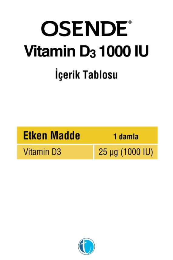 Osende Vitamin D3 Damla 1000 IU 20 ml - 3