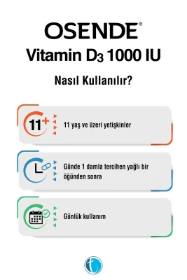 Osende Vitamin D3 Damla 1000 IU 20 ml - 2