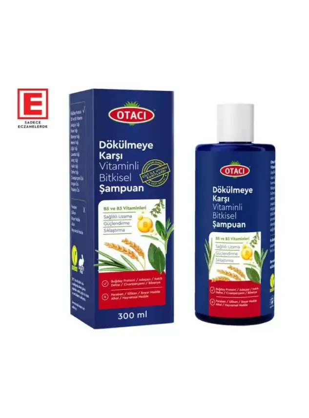 Otacı Dökülmeye Karşı Vitaminli Bitkisel Şampuan 300 ml - 2