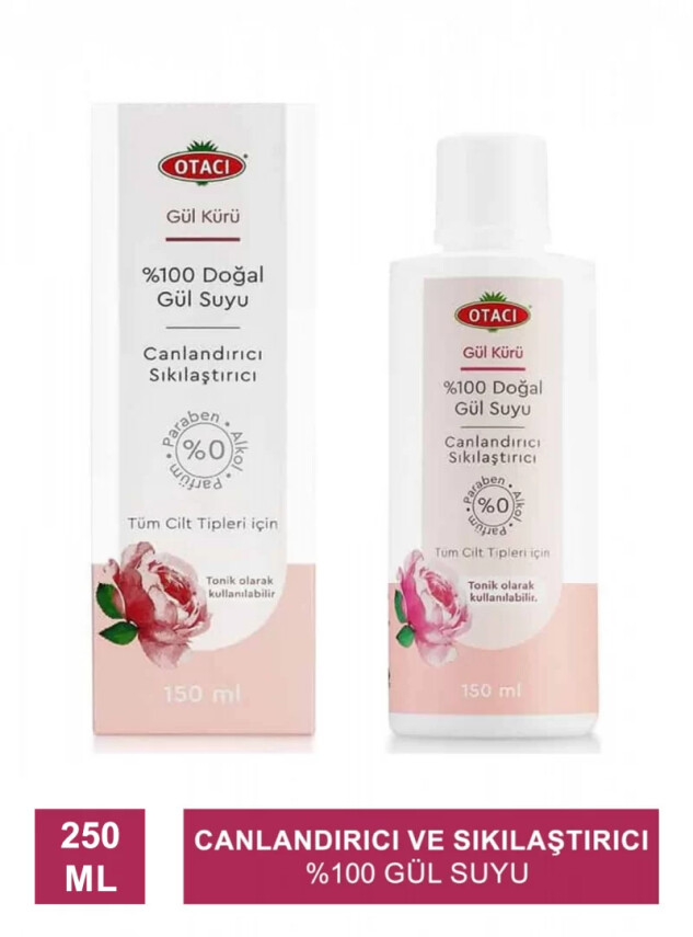 Otacı Gül Kürü Canlandırıcı & Sıkılaştırıcı Gül Suyu 250 ml - Otacı