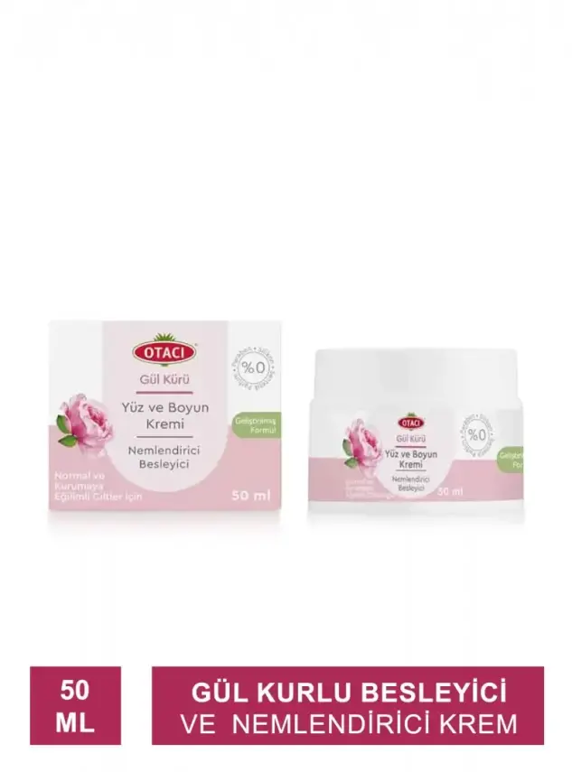 Otacı Gül Kürü Yüz ve Boyun Kremi 50 ml - 1