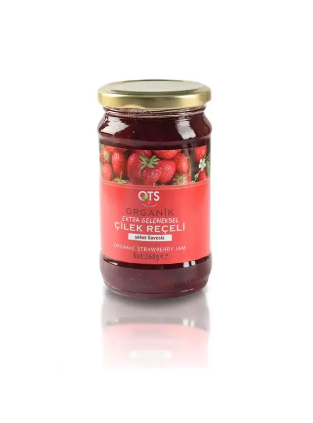 Ots Organik Çilek Reçeli 360 Gr - 1