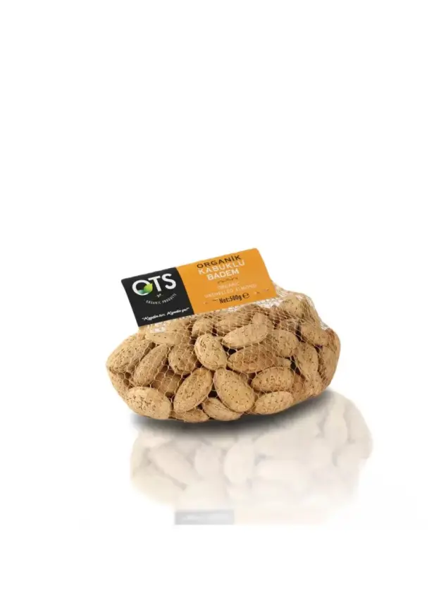 Ots Organik Kabuklu Badem 500 Gr - 1