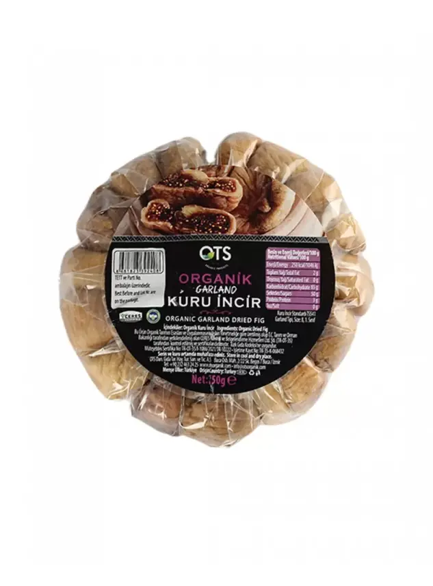 Ots Organik Kuru İncir - Garland - 250 Gr - 1