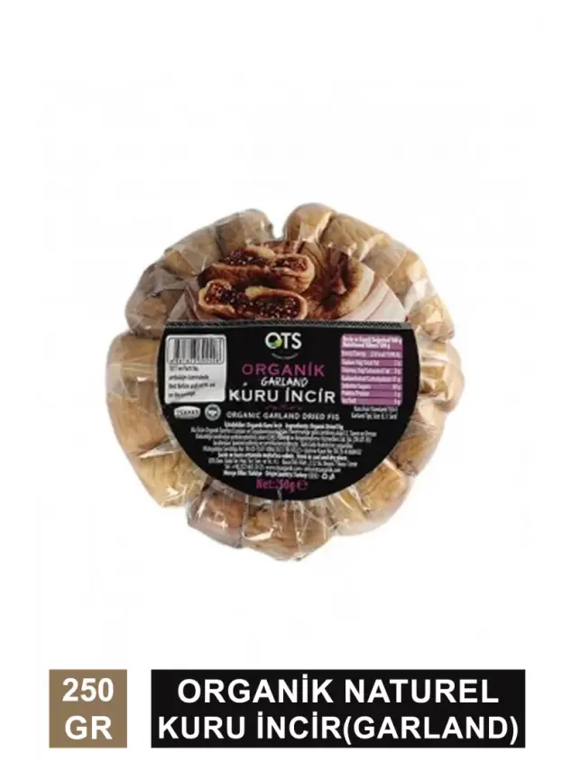 Ots Organik Kuru İncir - Garland - 250 Gr - 2