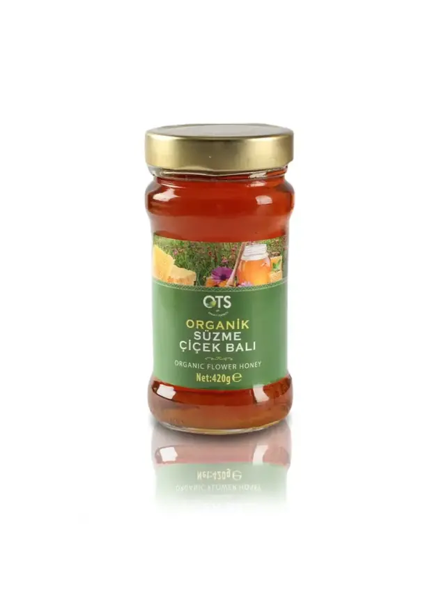 Ots Organik Süzme Çiçek Balı 420 Gr - 1