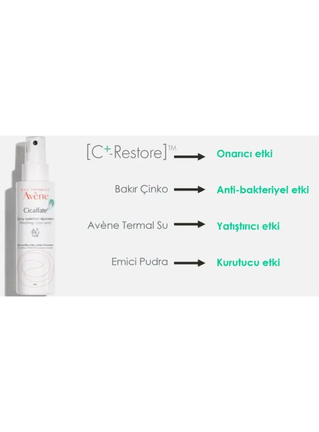 Outlet - Avene Cicalfate+ Absorbing Soothing Onarıcı Bakım Spreyi 100 ml - 1