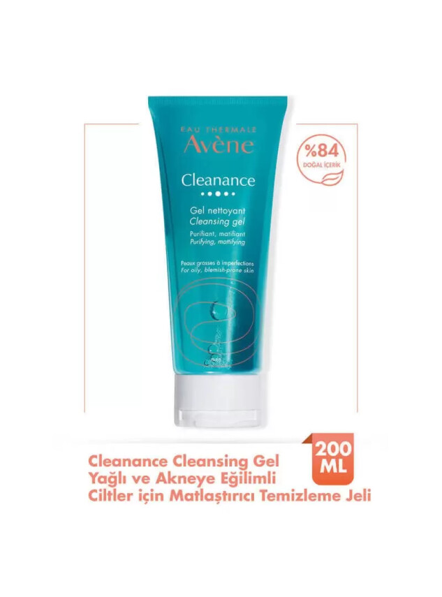 Outlet - Avene Cleanance Yağlı ve Akneye Eğilimli Ciltler için Matlaştırıcı Temizleme Jeli - Outlet